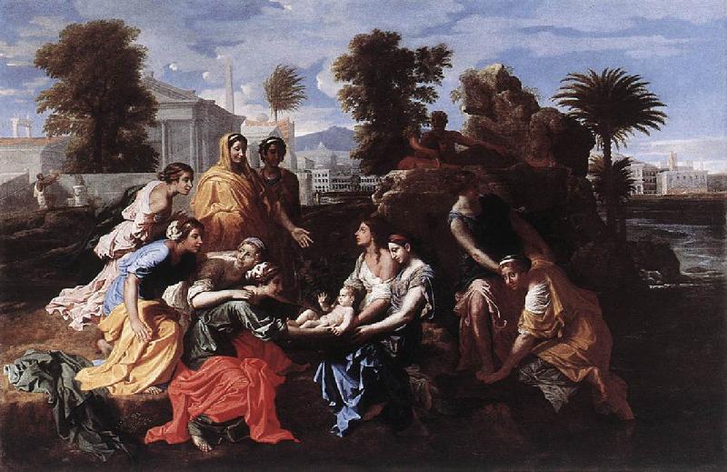 Nicolas Poussin Finding of Moses oil painting picture